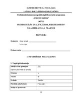 Practice Reports 'Profesionālās kvalifikācijas "Fizioterapeits" prakses atskaite', 147.