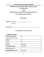 Practice Reports 'Profesionālās kvalifikācijas "Fizioterapeits" prakses atskaite', 160.