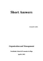 Research Papers 'Review of Organization and Management Theories', 1.