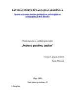 Practice Reports 'Prakses problēmu analīze', 1.
