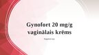 Presentations 'Gynofort 20 mg/g vaginālais krēms', 1.
