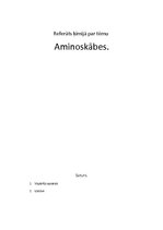 Summaries, Notes 'Aminoskābes', 1.