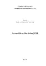 Research Papers 'Starptautiskā norēķinu sistēma SWIFT', 1.
