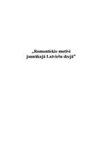 Essays 'Romantiskie motīvi jaunākajā latviešu dzejā', 1.