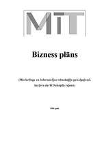Business Plans 'SIA "MiT"', 1.