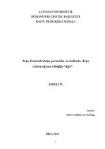 Research Papers 'Jāņa Jaunsudrabiņa triloģija "Aija". Jāņa raksturojums', 1.