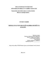 Research Papers 'Krāslavas novada pašvaldības budžeta analīze', 1.
