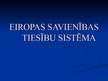 Presentations 'Eiropas Savienības tiesību sistēma', 1.