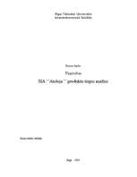 Research Papers 'SIA ‘’Atoloja’’ produktu tirgus analīze', 1.