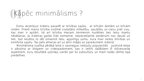 Presentations 'Minimālisms', 19.