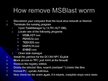 Presentations 'MSBlast Worm', 9.
