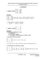 Summaries, Notes 'Matricu un determinantu risinājumi', 1.