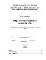 Research Papers 'Indijas un Latvijas starptautiskie ekonomiskie sakari', 1.