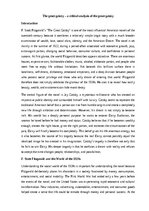 Summaries, Notes 'The Great Gatsby analysis', 1.