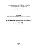 Research Papers 'Automašīnas "Mazda 626 V6" 2.5l motora galveno sastāvdaļu remonta tehnoloģija', 60.