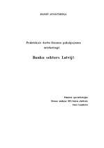 Research Papers 'Banku sektors Latvijā', 1.