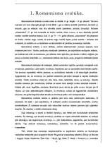 Research Papers 'Romantisma estētika', 4.