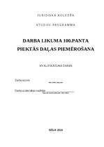 Term Papers 'Darba likuma 100.panta piektās daļas piemērošana', 1.