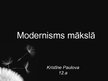 Presentations 'Modernisms mākslā', 1.