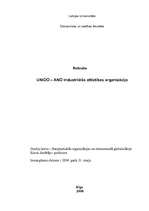 Research Papers 'UNIDO - ANO industriālās attīstības organizācija', 1.