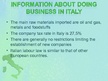 Presentations 'Legal Forms in Italy', 8.