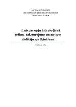 Practice Reports 'Latvijas upju hidroloģiskā režīma raksturojums un noteces rādītāju aprēķināšana', 1.
