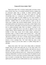 Essays 'Eseja par R. Ezeras romānu “AKA”', 1.