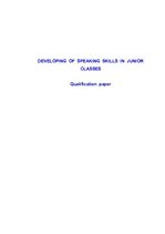 Research Papers 'Developing of Speaking Skills in Junior Classes', 2.