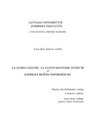 Research Papers 'Laulības līgums - laulāto mantisko attiecību juridiskā režīma noformējums', 1.