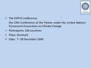 Presentations 'United Nations Climate Change Conference', 2.