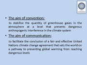 Presentations 'United Nations Climate Change Conference', 3.