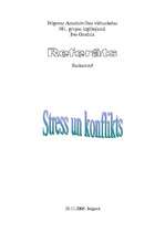 Research Papers 'Stress un konflikti', 1.