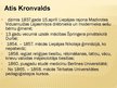Presentations 'Atis Kronvalds', 3.
