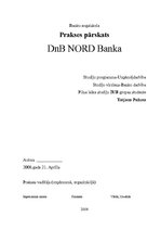 Practice Reports 'A/s "DnB NORD Banka" - prakses atskaite', 1.
