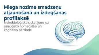 Presentations 'Miega nozīme smadzeņu atjaunošanā un izdegšanas profilaksē', 1.