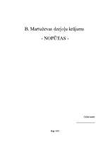 Essays 'B.Martuževas dzejoļu krājums "Nopūtas"', 1.