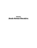 Research Papers 'Senās Romas literatūra', 1.