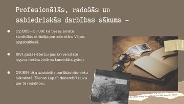 Presentations 'Rainis un viņa nozīme latviešu literatūrā un kultūrā', 4.
