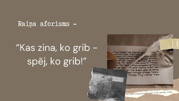 Presentations 'Rainis un viņa nozīme latviešu literatūrā un kultūrā', 9.