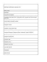 Summaries, Notes 'Discovering computers - computer security risks - glossary', 2.