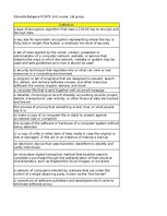 Summaries, Notes 'Discovering computers - computer security risks - glossary', 10.