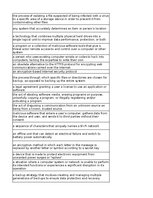 Summaries, Notes 'Discovering computers - computer security risks - glossary', 15.