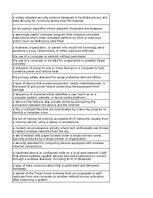 Summaries, Notes 'Discovering computers - computer security risks - glossary', 16.