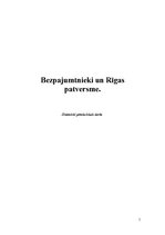 Research Papers 'Bezpajumtnieki un Rīgas patversmes', 1.