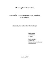 Research Papers 'Zinātniski pētnieciskais darbs kulturoloģijā', 1.