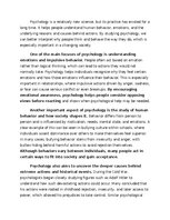 Essays 'Essay about psychology', 1.