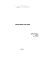 Practice Reports 'Pirmsskolas izglītības prakses materiāli', 1.