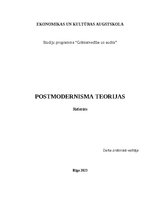 Research Papers 'Postmodernisma teorijas', 1.