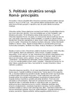 Essays 'Politiskā struktūra senajā Romā - principāts', 1.