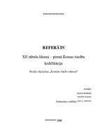 Research Papers 'XII tabulu likumi - pirmā Romas tiesību kodifikācija', 1.